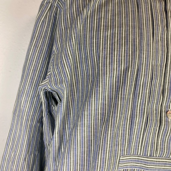 Gossl Mens Shirt Button Up Striped Long Sleeve (41) (L) New with Tags - Picture 3 of 13